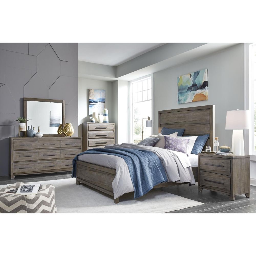 Modus Furniture - Hearst Solid Wood Full-Size Bed in Sahara Tan - 6VF3A4 veiw 4