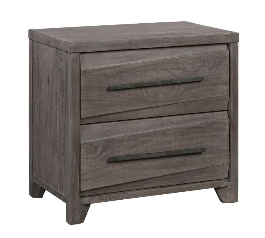 Modus Furniture - Hearst Solid Wood Two-Drawer Nightstand in Sahara Tan - 6VF381 veiw 1