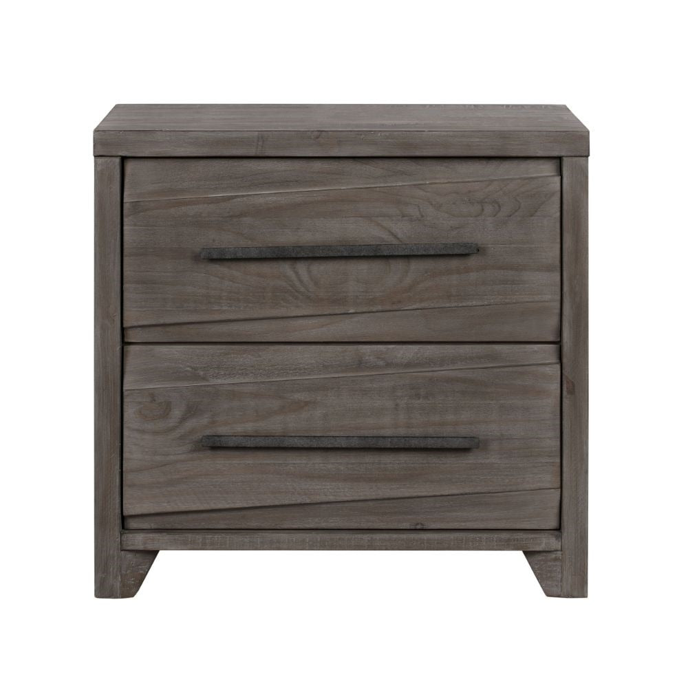 Modus Furniture - Hearst Solid Wood Two-Drawer Nightstand in Sahara Tan - 6VF381 veiw 2