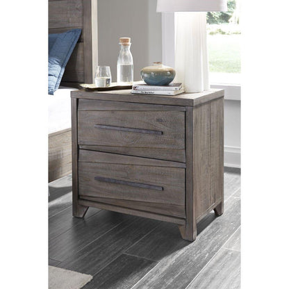 Modus Furniture - Hearst Solid Wood Two-Drawer Nightstand in Sahara Tan - 6VF381 veiw 3