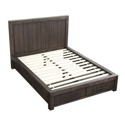 Modus Furniture - Heath California King-Size Two Drawer Storage Bed in Basalt Grey - 3H57D6 veiw 3