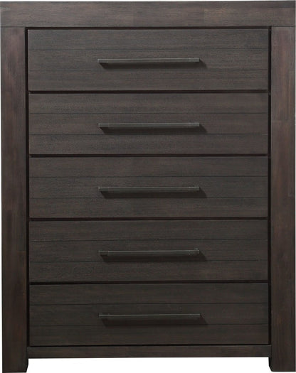 Modus Furniture - Heath Five Drawer Chest in Basalt Grey (2024) - 3H5784A view 1