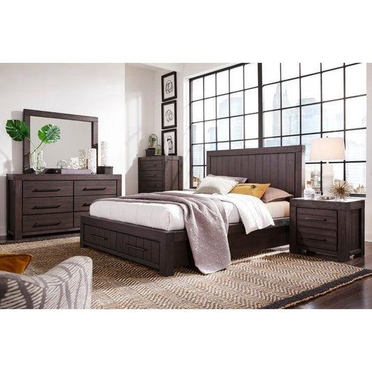 Modus Furniture - Heath Full-Size Two Drawer Storage Bed in Basalt Grey - 3H57D4 veiw 2