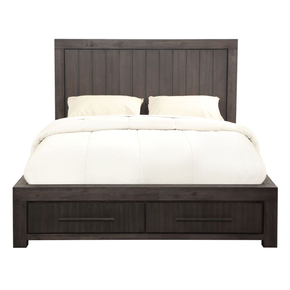 Modus Furniture - Heath Full-Size Two Drawer Storage Bed in Basalt Grey - 3H57D4 veiw 4