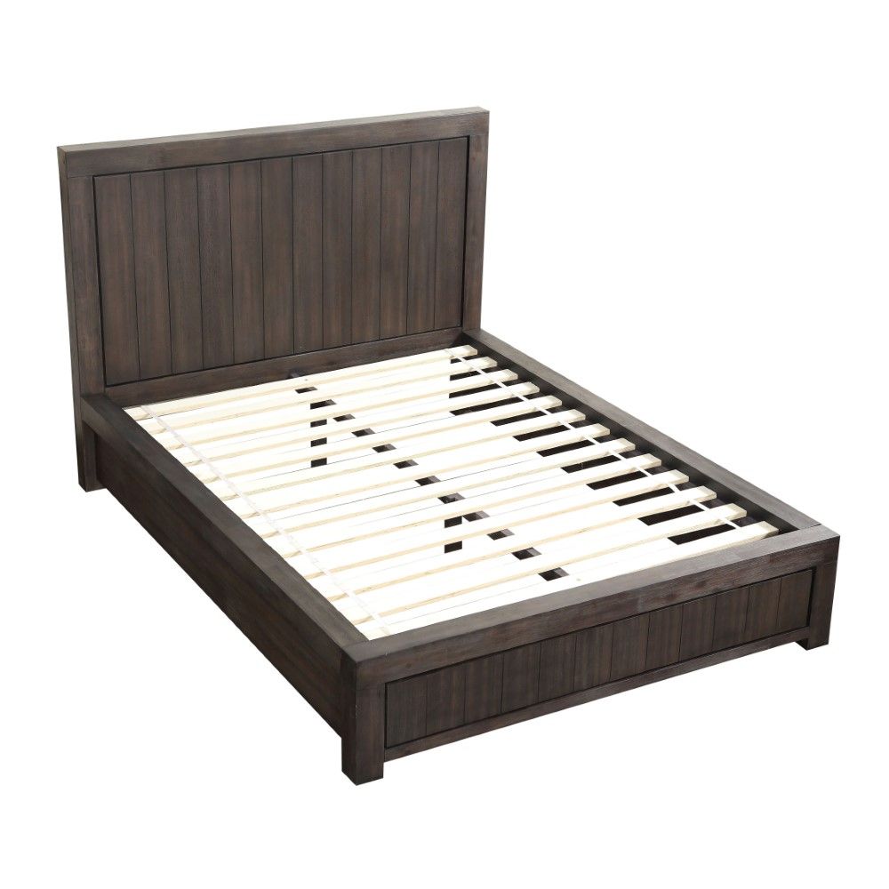 Modus Furniture - Heath Queen-Size Platform Bed in Basalt Grey - 3H57F5 veiw 3