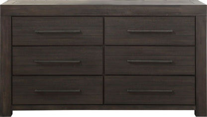 Modus Furniture - Heath Six Drawer Dresser in Basalt Grey (2024) - 3H5782A view 1