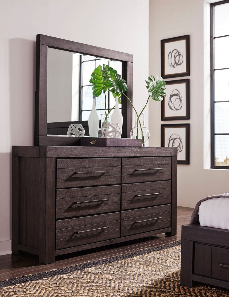 Modus Furniture - Heath Six Drawer Dresser in Basalt Grey (2024) - 3H5782A view 4