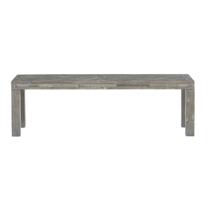 Modus Furniture - Herringbone Solid Wood Dining Bench in Rustic Latte - 5QS371 veiw 1