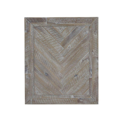 Modus Furniture - Herringbone Solid Wood One Drawer End Table in Rustic Latte - 5QS322 veiw 4