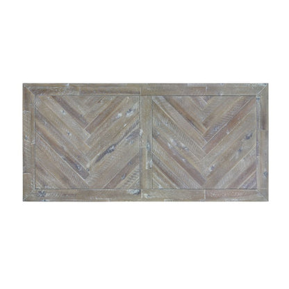Modus Furniture - Herringbone Solid Wood Two Drawer Coffee Table in Rustic Latte - 5QS321 veiw 3