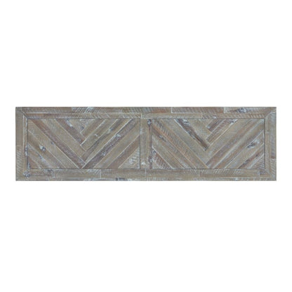 Modus Furniture - Herringbone Solid Wood Two Drawer Console in Rustic Latte - 5QS323 veiw 3