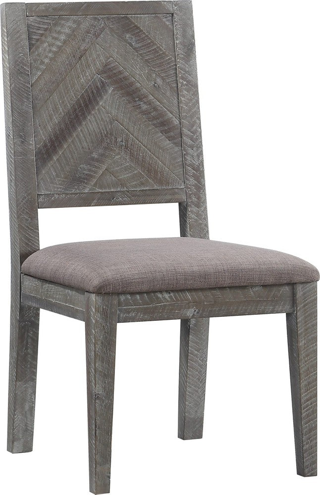 Modus Furniture - Herringbone Solid Wood Upholstered Dining Chair in Rustic Latte - 5QS363B_1 view 1