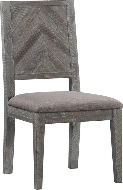 Modus Furniture - Herringbone Solid Wood Upholstered Dining Chair in Rustic Latte - 5QS363B_1 view 1