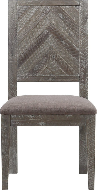 Modus Furniture - Herringbone Solid Wood Upholstered Dining Chair in Rustic Latte - 5QS363B_1 view 2