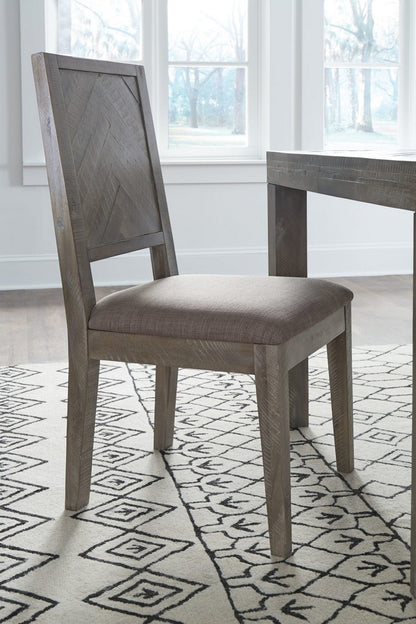 Modus Furniture - Herringbone Solid Wood Upholstered Dining Chair in Rustic Latte Set of 2 - 5QS363B_2 view 5