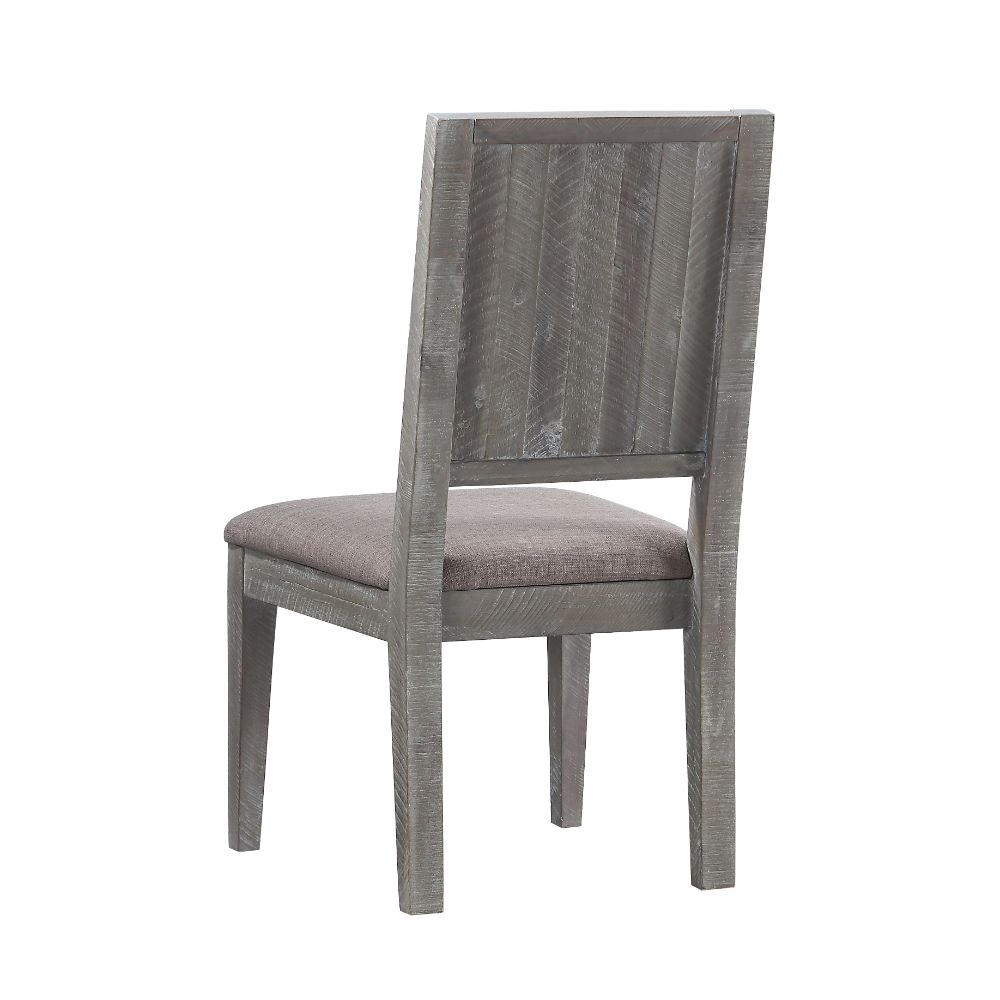 Modus Furniture - Herringbone Solid Wood Upholstered Dining Chair in Rustic Latte (Set of 2) - 5QS363B veiw 1
