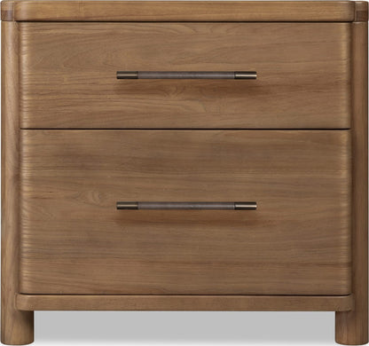 Modus Furniture - Hollis 2 Drw NS w/CM - Cbn Glw - WC2D81B view 2