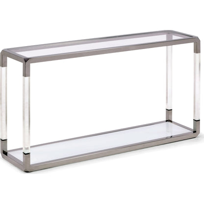Modus Furniture - Jasper Console Table in Acrylic/White Glass/PSS - 8YW423 view 3