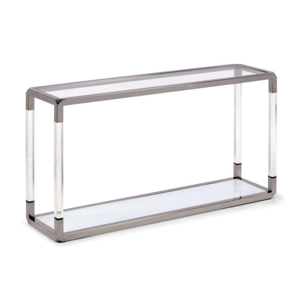 Modus Furniture - Jasper Console Table in Acrylic/White Glass/PSS - 8YW423 veiw 4