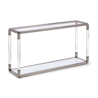 Modus Furniture - Jasper Console Table in Acrylic/White Glass/PSS - 8YW423 veiw 4