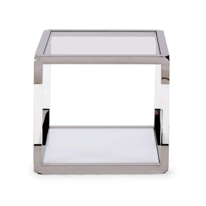 Modus Furniture - Jasper End Table in Acrylic/White Glass/PSS - 8YW422 veiw 5