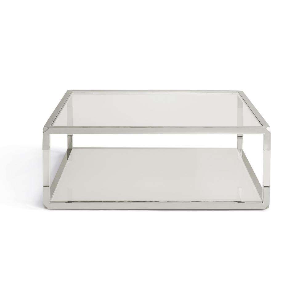 Modus Furniture - Jasper Square Coffee Table in Acrylic/White Glass/PSS - 8YW421BB veiw 5