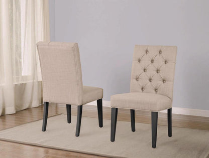 Modus Furniture - Kathryn Upholstered Parsons Dining Chair in Toast (Set of 2) - 8PL766K_CLOSEOUT veiw 1