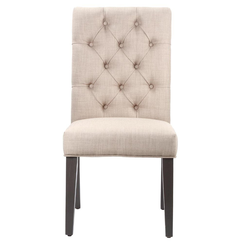 Modus Furniture - Kathryn Upholstered Parsons Dining Chair in Toast (Set of 2) - 8PL766K_CLOSEOUT veiw 3