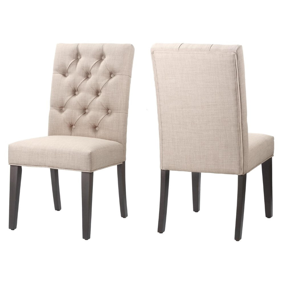 Modus Furniture - Kathryn Upholstered Parsons Dining Chair in Toast (Set of 2) - 8PL766K_CLOSEOUT veiw 5