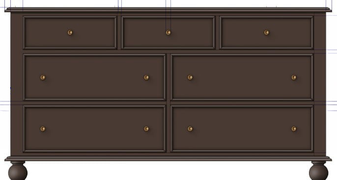 Modus Furniture - Kellie 7-Dwr Dresser - Bourbon - YY5J82 view 1