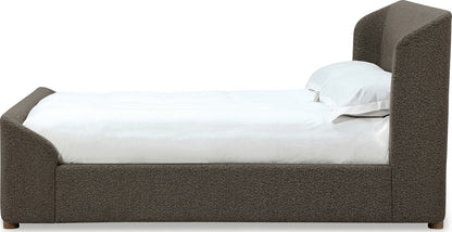 Modus Furniture - Kiki California King-size Upholstered Platform Bed in Pumpernickel Boucle - MQRVH6 view 3