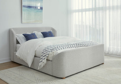 Modus Furniture - Kiki Full-size Upholstered Platform Bed in Cotton Ball Boucle (2026) - MQNBL4 view 7