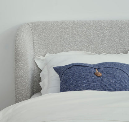 Modus Furniture - Kiki Full-size Upholstered Platform Bed in Cotton Ball Boucle - MQNBH4 view 5