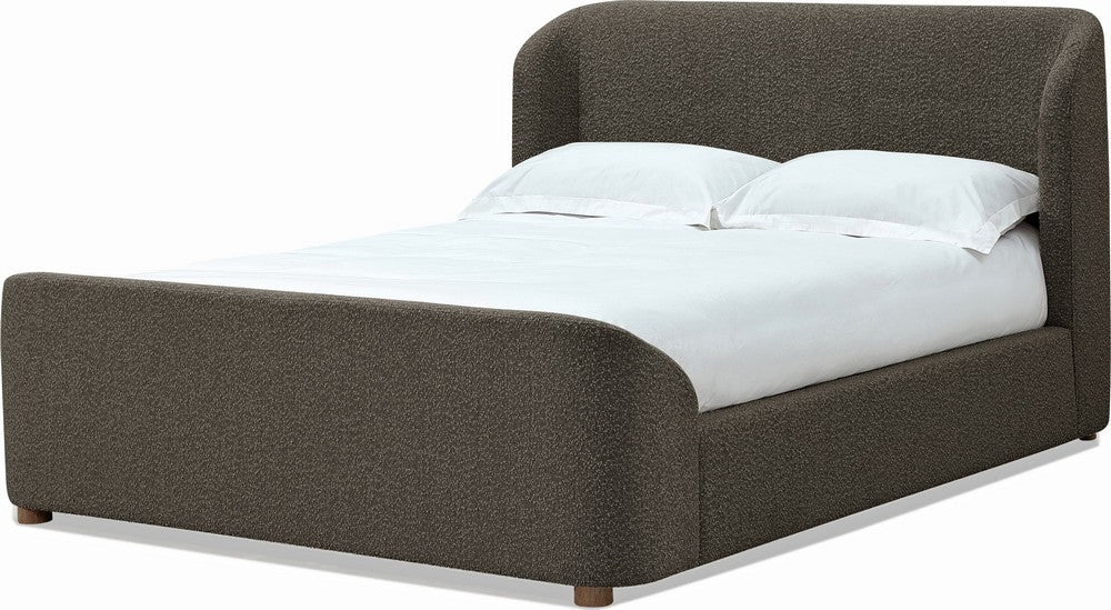 Modus Furniture - Kiki Full-size Upholstered Platform Bed in Pumpernickel Boucle (2026) - MQRVL4 view 1