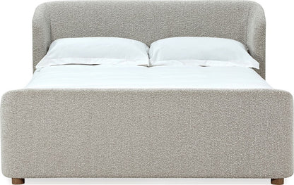 Modus Furniture - Kiki King-size Upholstered Platform Bed in Cotton Ball Boucle (2026) - MQNBL7 view 2