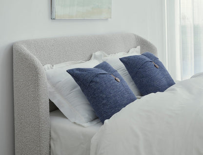 Modus Furniture - Kiki King-size Upholstered Platform Bed in Cotton Ball Boucle (2026) - MQNBL7 view 5