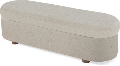 Modus Furniture - Kiki Uph Stg Bench - Whp Honey - MQ1L91 view 1