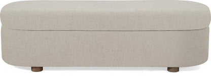 Modus Furniture - Kiki Uph Stg Bench - Whp Honey - MQ1L91 view 2