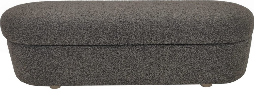 Modus Furniture - Kiki Upholstered Hinged Storage Bench in Pumpernickel Boucle (2026) - MQRV91 view 1