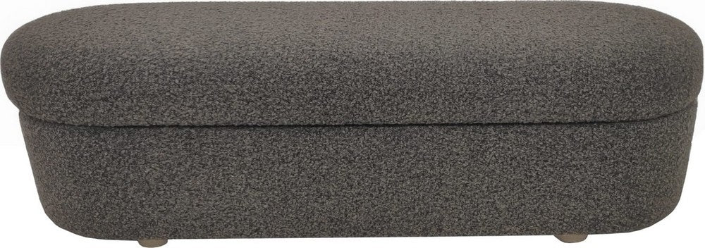 Modus Furniture - Kiki Upholstered Hinged Storage Bench in Pumpernickel Boucle - MQRV88 view 1