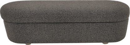 Modus Furniture - Kiki Upholstered Hinged Storage Bench in Pumpernickel Boucle - MQRV88 view 1