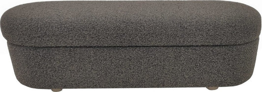 Modus Furniture - Kiki Upholstered Hinged Storage Bench in Pumpernickel Boucle - MQRV88 view 1