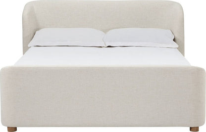 Modus Furniture - Kiki Upholstered Platform Bed in Whipped Honey Linen - MQ1LH5 view 2