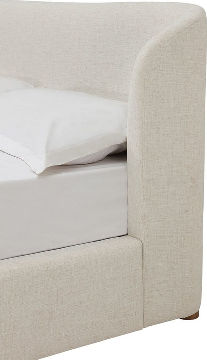 Modus Furniture - Kiki Upholstered Platform Bed in Whipped Honey Linen - MQ1LH5 view 5