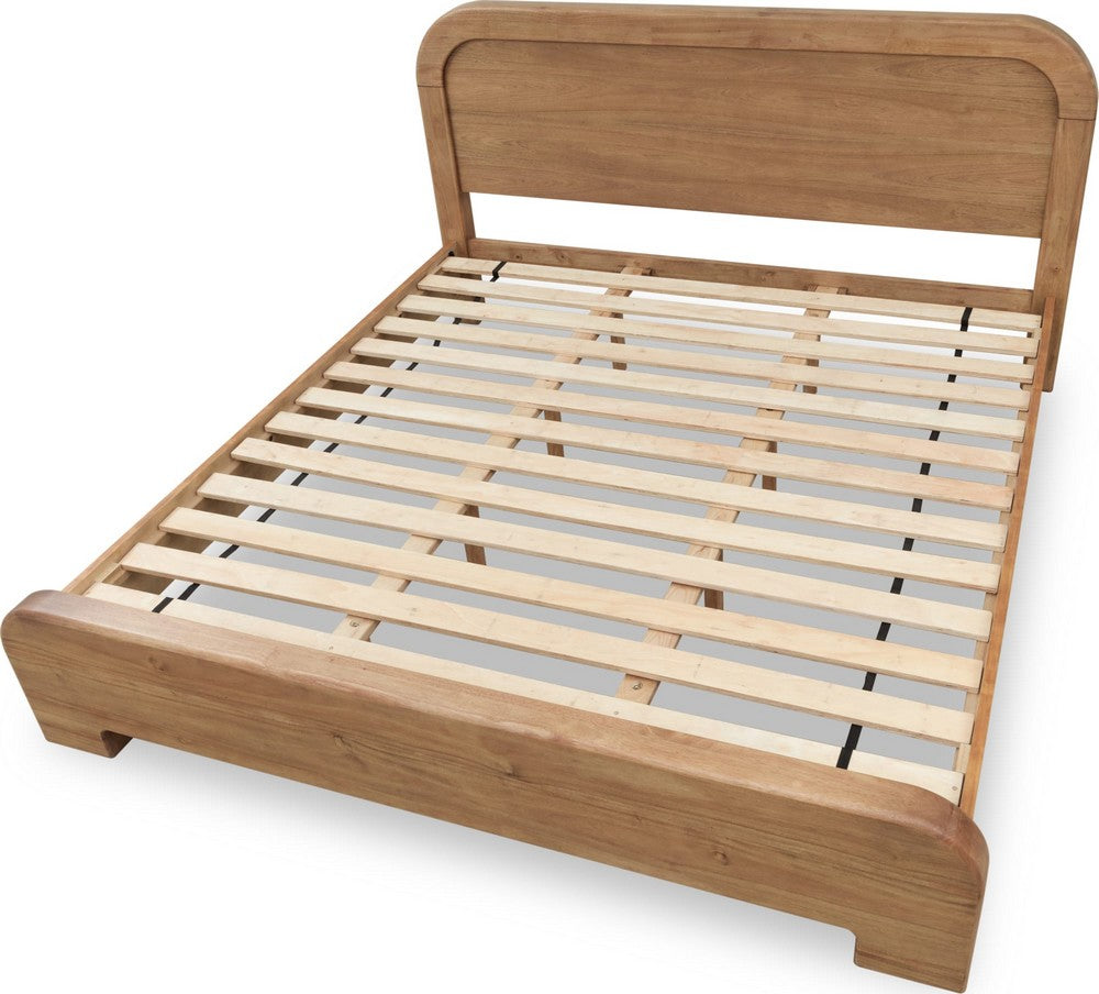 Modus Furniture - Kione California King-size Acacia Wood Platform Bed in Lioness - TXXWH6 view 5