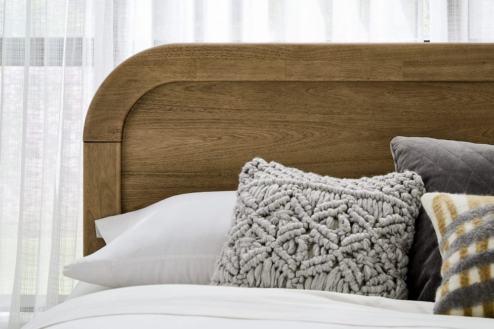 Modus Furniture - Kione California King-size Acacia Wood Platform Bed in Lioness - TXXWH6 view 7