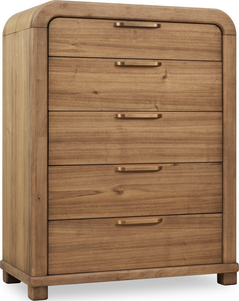 Modus Furniture - Kione Five Drawer Acacia Wood Chest in Lioness - TXXW84 view 1