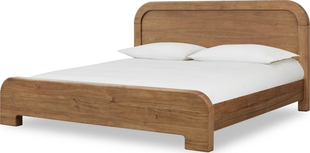 Modus Furniture - Kione King-size Acacia Wood Platform Bed in Lioness - TXXWH7 view 1