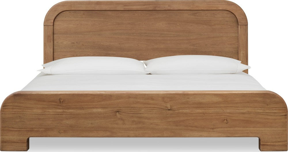 Modus Furniture - Kione King-size Acacia Wood Platform Bed in Lioness - TXXWH7 view 2