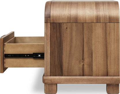 Modus Furniture - Kione One Drawer Acacia Wood Nightstand in Lioness - TXXW81 view 4